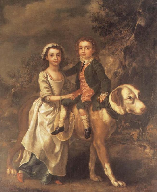 Thomas Gainsborough Portrait of Elizabeth and Charles Bedford oil painting image